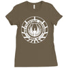 battlestar galactica distressed badge Ladies Fitted T-Shirt