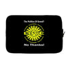 political the 80's 60's hippy anti capitalism Laptop sleeve