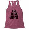 eat sleep hog hunt Racerback Tank