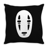 no face noface spirited away chibli manga anime tee Throw Pillow