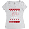 merry christmas ugly christmas sweater Women's Triblend Scoop T-shirt