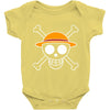 luffy pirate flag Baby Bodysuit
