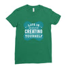 ife is creating Ladies Fitted T-Shirt