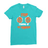 stop staring at my pumpkin Ladies Fitted T-Shirt