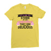 it' ok to stare at my cupcakes they are delicious Ladies Fitted T-Shirt