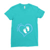 Custom baby boy name maternity design Ladies Fitted T-Shirt