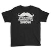 mustaching through snow Youth Tee