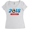 world cup russia 2018 Women's Triblend Scoop T-shirt
