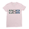 eat sleep money Ladies Fitted T-Shirt