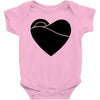 black heart Baby Bodysuit