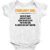 February Girl Hated By Many Baby Onesie