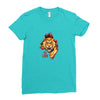the lion 01 Ladies Fitted T-Shirt