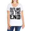 outlaws to the end 3 Ladies Curvy T-Shirt