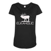 christmas gift elkaholic Maternity Scoop Neck T-shirt
