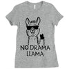 no drama llama Ladies Fitted T-Shirt