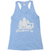 roughin' it roughing trailer camping camp Racerback Tank
