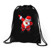 Santa Dabbing Drawstring Bags