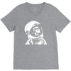 astronaut chimp V-Neck Tee