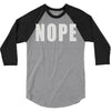 nope (2) 3/4 Sleeve Shirt