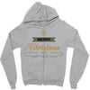 snow merry christmas Zipper Hoodie