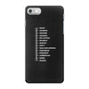 beard length chart funny professor grandpa mustache humor iPhone 7 Case