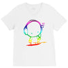 colorful music man V-Neck Tee