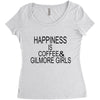 coffee and gilmore girls Women's Triblend Scoop T-shirt