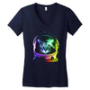 astronaut space cat Women's V-Neck T-Shirt