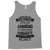 Super Cool Granddad Of A Freaking Awesome Granddaughter Tank Top