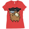 pirates face Ladies Fitted T-Shirt