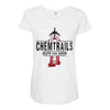 jet chemtrails red &amp; grey logo Maternity Scoop Neck T-shirt