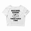 throat punch i win Crop Top