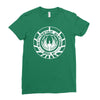 battlestar galactica distressed badge Ladies Fitted T-Shirt