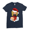 pop art christmas Ladies Fitted T-Shirt