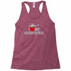 i' love my helicopter pilot Racerback Tank