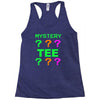 mystery tee shirt random funny cheap t shirt pop culture hipster graph Racerback Tank