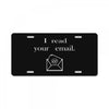 i read your email License Plate