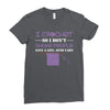 i crochet so i don't choke people save a life, send yarn Ladies Fitted T-Shirt