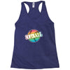 neon softball Racerback Tank