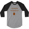 grandpa powered by coffee 3/4 Sleeve Shirt
