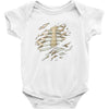 torn rib cage Baby Onesie