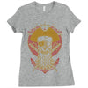 skull pirate Ladies Fitted T-Shirt
