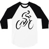bike rider biker cyclist 3/4 Sleeve Shirt