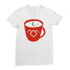 black coffee Ladies Fitted T-Shirt
