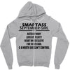 Smartass September Girl Zipper Hoodie
