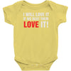 i will love it if we beat them Baby Onesie