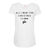 All I Want For Christmas Is You Maternity Scoop Neck T-shirt