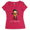 get over here! Women's Triblend Scoop T-shirt