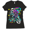 pop biker Ladies Fitted T-Shirt
