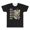 ski mood french bulldog All Over Men's T-shirt